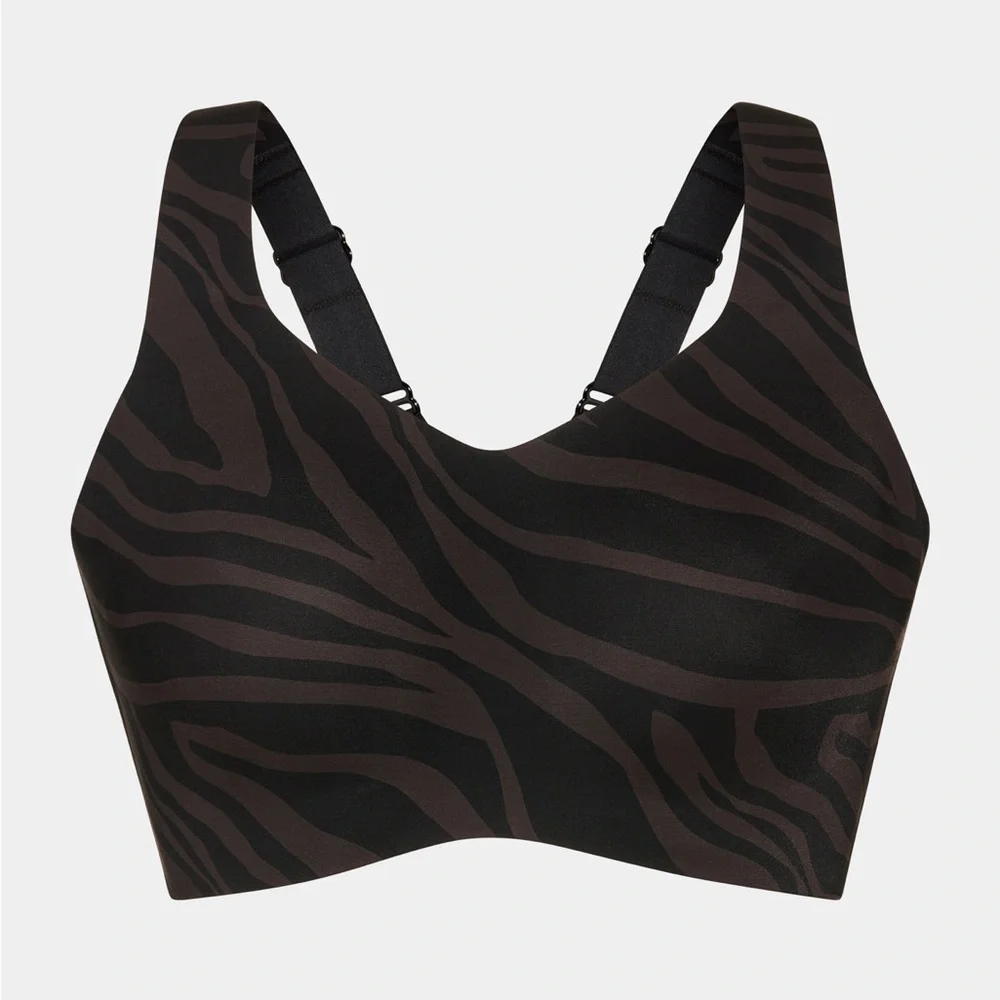 Knix Catalyst Sports Bra Size 6 Zebra NWT - Picture 2 of 8